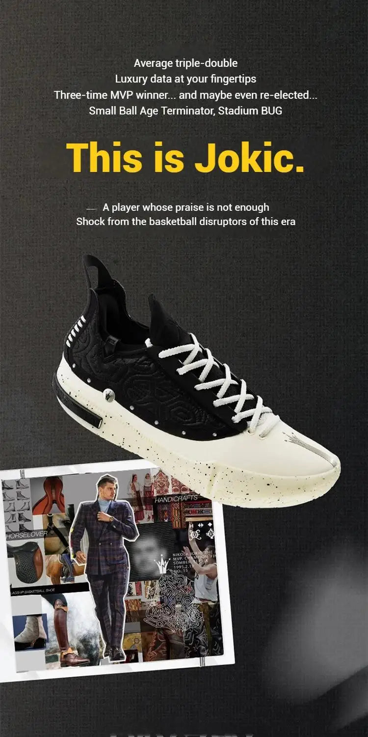 361 Degrees Joker 1 GT Men Basketball Shoes New Trendy Leather Breathable Shock-Absorbing Wear-resistant Male Sneakers 672511103