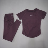 Women's Seamless Yoga Set with High-Waist Leggings