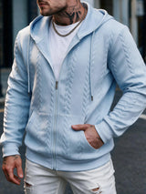 Men's Knit Zip-Up Hoodie