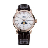 Sugess Moonphase Watch of Men 40mm Automatic Mechanical Wristwatches Seagul ST2528 Movement Stainless Steel Blue Sandstone Dial