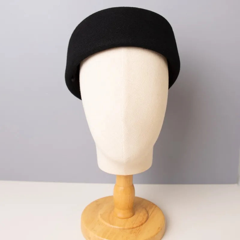 Vintage 100% Wool Felt Fedora Hat – Unisex Formal Style