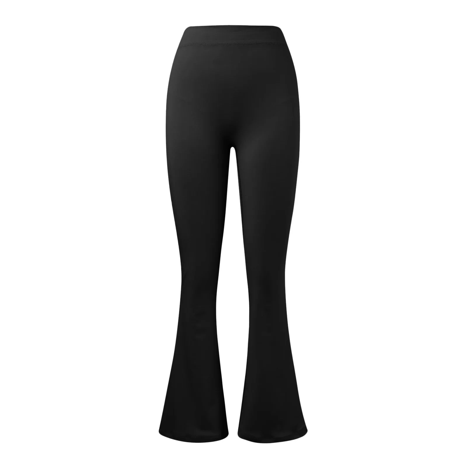 V-Back High-Waisted Flare Leggings