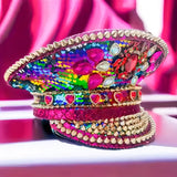 Rhinestone Captain Hat | Festival & Masquerade Cap