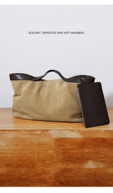 2025 Fall Winter New Suede Leather Tote Bag Unique Vintage Large Capacity Shoulder Crossbody Handheld Bag Durable Women Handbag