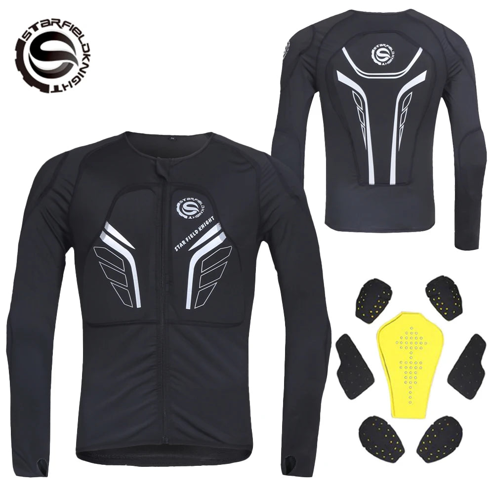 Summer Men Motorcycle Soft Armor Jacket CE Level 2 Moto Body Armor Clothing Male Motocross Protection Riding Protective Gear