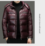 Men's Quilted Hooded Parka – Warm Winter Jacket