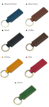 Free Customized Fashion Women Genuine Leather Keychain Vintage Creative Pendant Handmade Small Gift DIY Present Car Key Chain