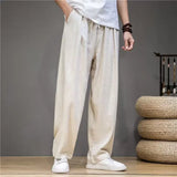 Men's Lightweight Cotton Elastic-Waist Pants