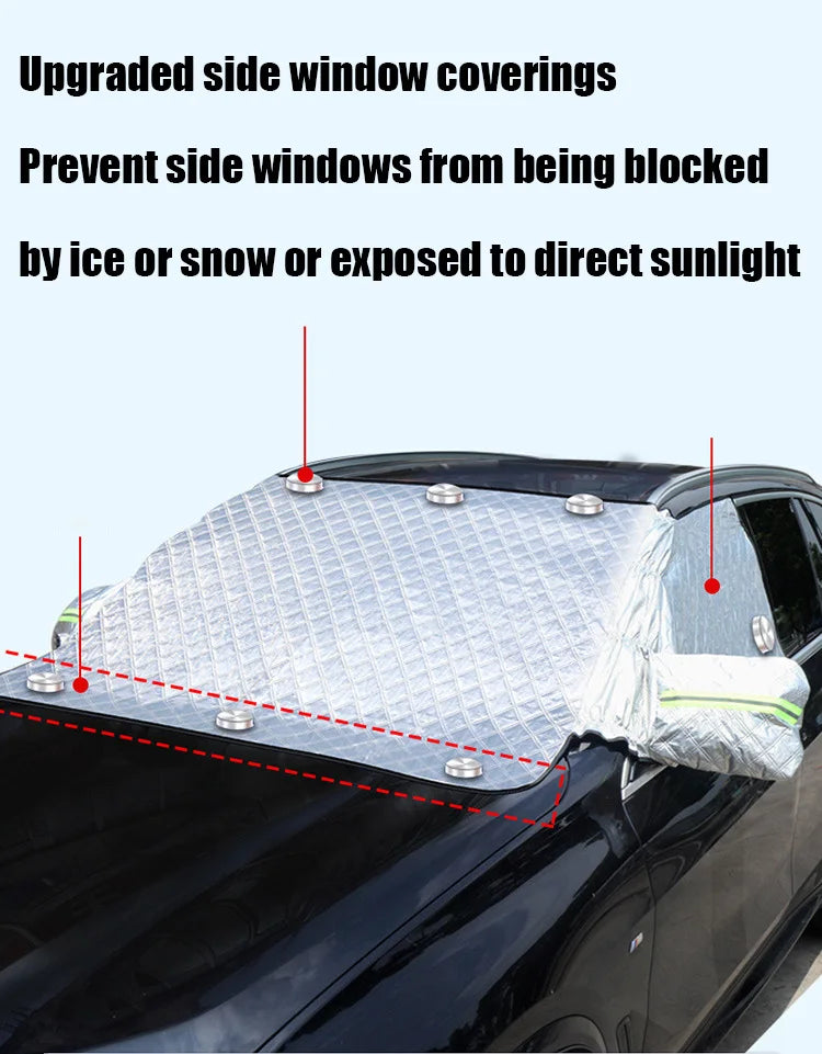All-Season Windshield Protector Cover with Side Windows