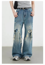 CHIC VEN Women Jeans Fashion Casual Loose High Waisted Wide Leg Denim Pants Streetwear Female Trousers Spring Autumn New 2026