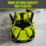 This 600-piece green sports car building block set enhances logical thinking skills and makes a perfect Halloween and birthday g