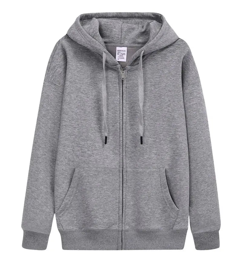 Unisex Oversized Zip-Up Hoodie
