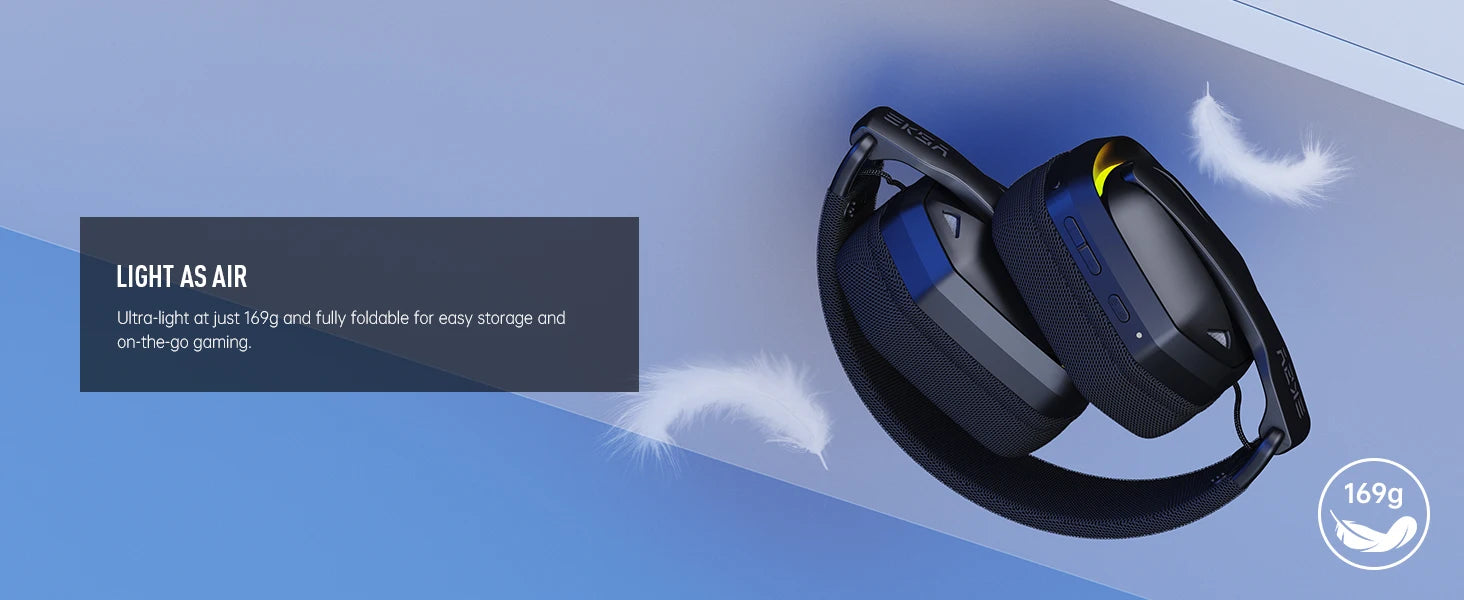 EKSA G19BT Wireless Gaming Headset | Tri-Mode BT 5.4