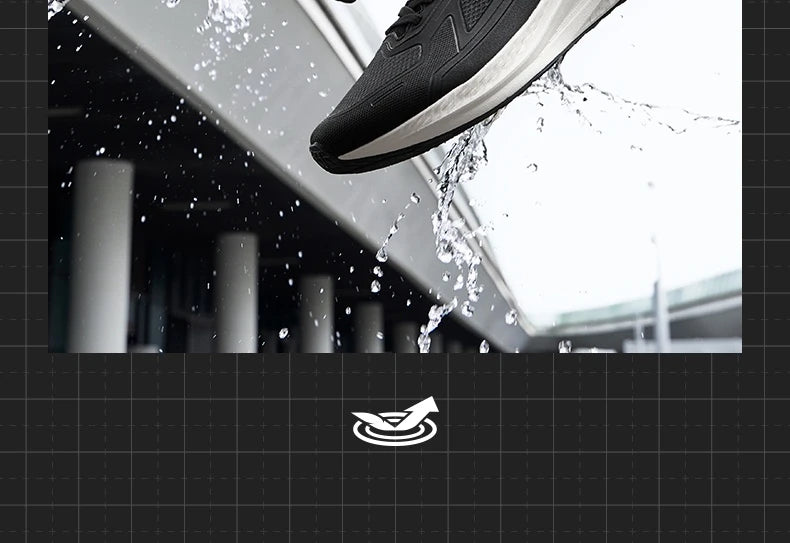 361 Degrees Wingblade Rainblock Men Running Shoes Splash Proof Anti-Slip Water Repellent Grippy Stable Male Sneakers 672532231