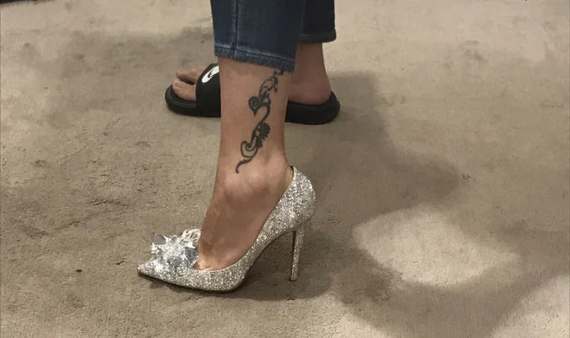 Women's Rhinestone Pointed-Toe Wedding Pumps