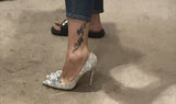 Women's Rhinestone Pointed-Toe Wedding Pumps