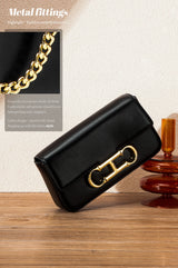 CHCH Women's Chain Bag Summer New Black Shoulder Bag Women's Flip Phone Bag