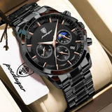 POEDAGAR 928 Men's Luxury Chronograph Watch | Luminous & Waterproof