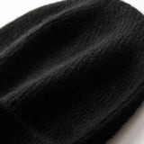 MERRILAMB Men's Pure Cashmere Ribbed Beanie | Soft & Warm