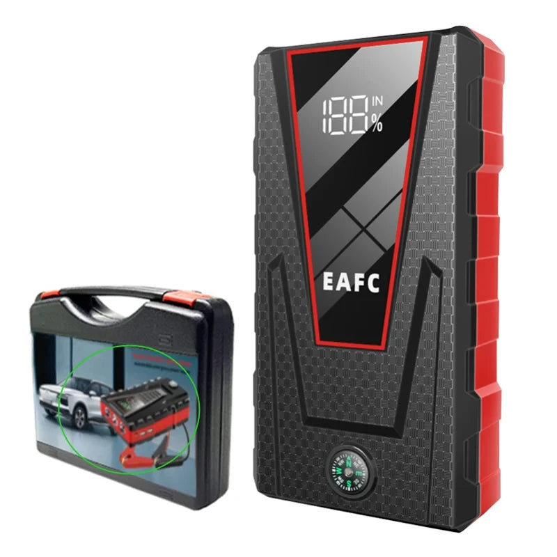 EAFC 12V  Car Jump Starter Power Bank Portable Car Battery Booster ChargerStarting Device Auto Emergency Start-up Lighting