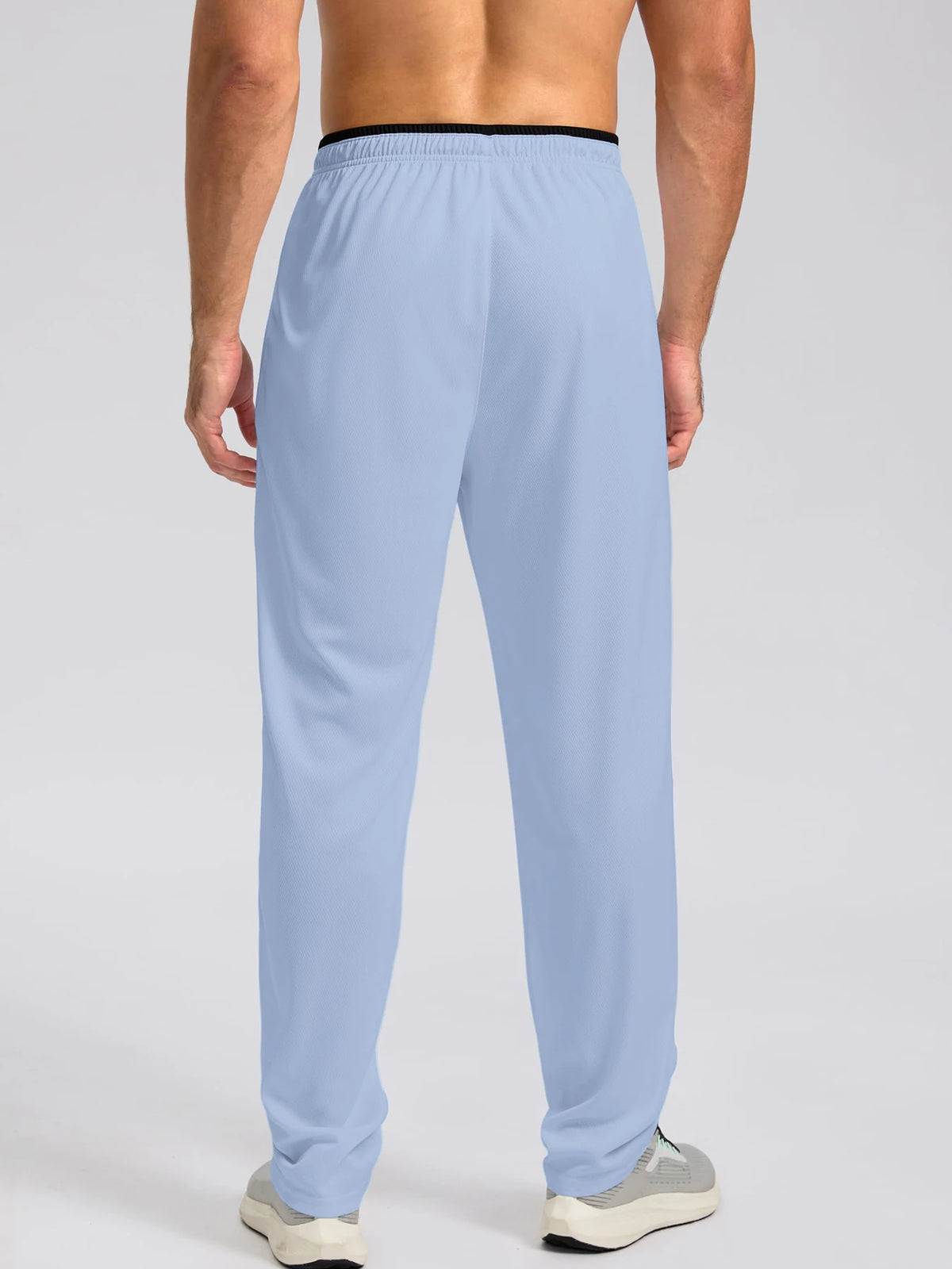Men's Drawstring Activewear Pants with Zipper Pockets