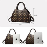 Luxury Handbag Fashion Print Large Capacity Soft Leather Women Shoulder Crossbody Bag Leisure Designer Ladies Purses and Handbag