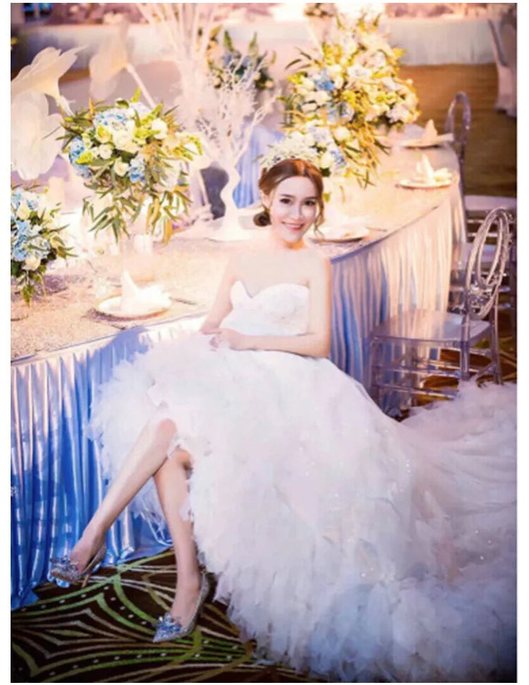 Women's Rhinestone Pointed-Toe Wedding Pumps