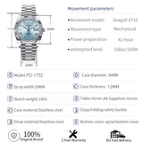 PAGANI DESIGN 2026 New DD36 Men's Watches Top brand Luxury Mechanical Automatic Watch Men AR Sapphire Wristwatch Men 10Bar ST16