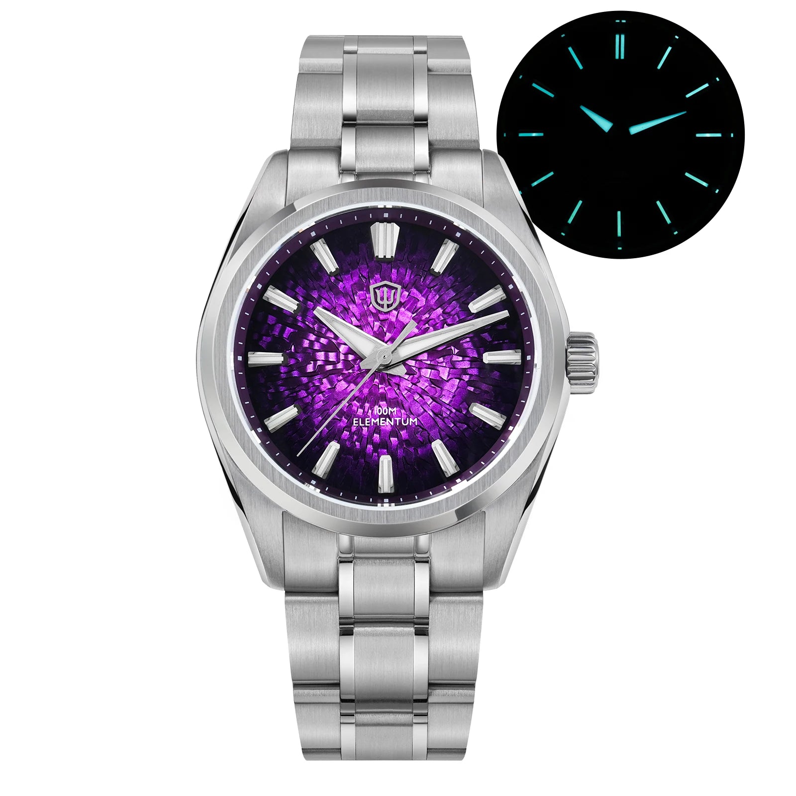 Watchdives WD0003C ice Crack Dial 38mm Men Watch VH31 Sweep Seconds Quartz Movement Sapphire Luminous 10Bar Waterproof Watches