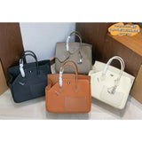 High Texture Handbag New Fashion Temperament Lychee Pattern Irregular Splicing Single Shoulder Messenger Women's Bag Commuting