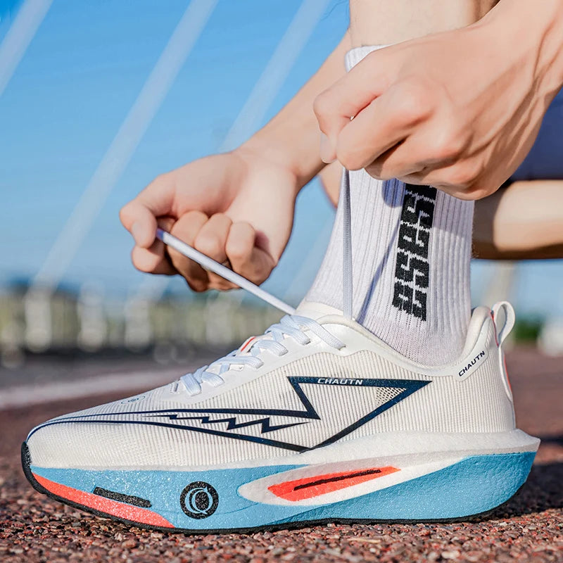 Men Running Shoes Carbon Board Marathon Athletic Nonskid Sneakers Speciality Sports Breathable Lightweight Women's Comfortable
