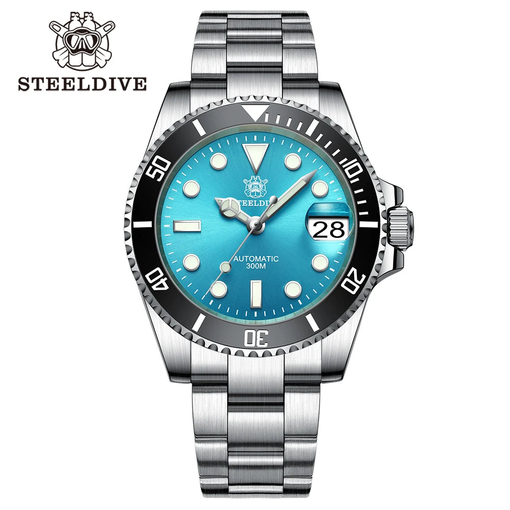 SD1953 Hot Selling Ceramic Bezel 41mm Steeldive 30ATM Water Resistant NH35 Automatic Mens Dive Watch