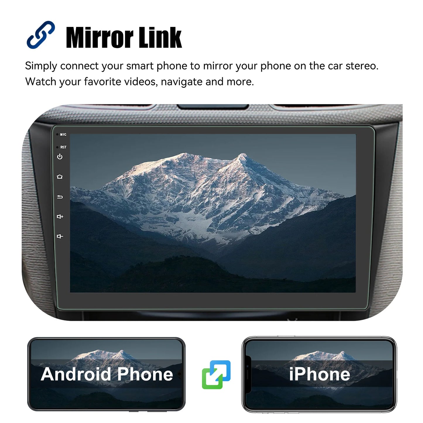 ESSGOO 7"/9"/10" Double Din Car Stereo | Android 14 | CarPlay & Auto