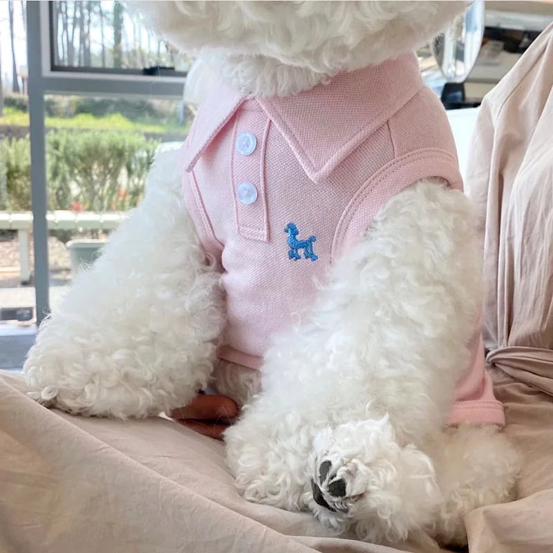 Breathable Cotton Polo Shirt for Dogs | Yorkie & Chihuahua