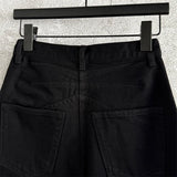High-Waist Cotton Straight Jeans — Women's Slim Fit