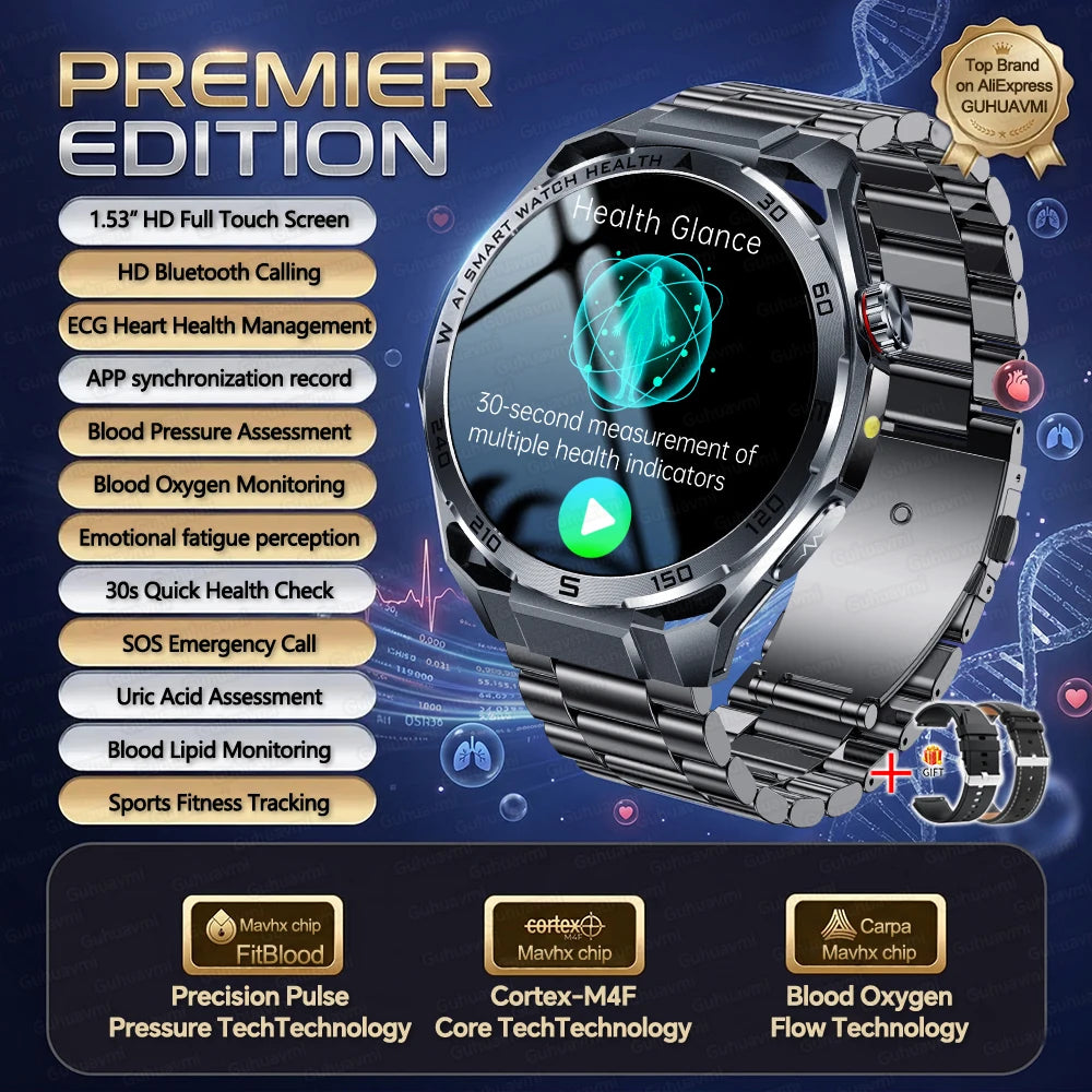 AI ECG Smart Watch | Nursing-Grade Health Monitor 2026