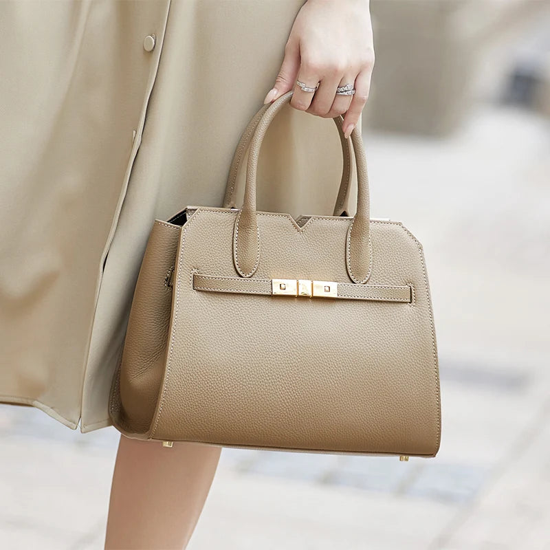 Hot Seller ZOOLER Quality Handmade 100%  Genuine Leather Women Handbag Luxurious Tote Shoulder Bags Female Business Use#YC368
