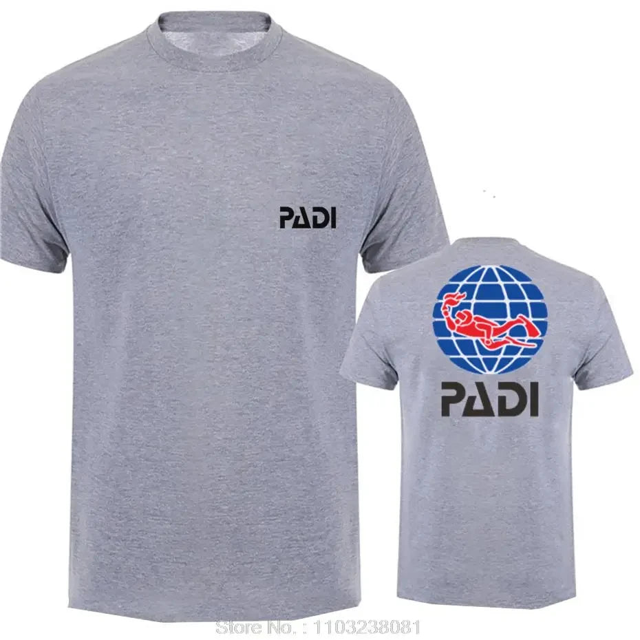 Men's Scuba Diving Cotton Crew Neck T-Shirt