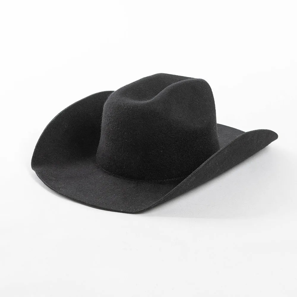 USPOP Wide Brim Wool Cowboy Hat – Unisex Felt Fedora