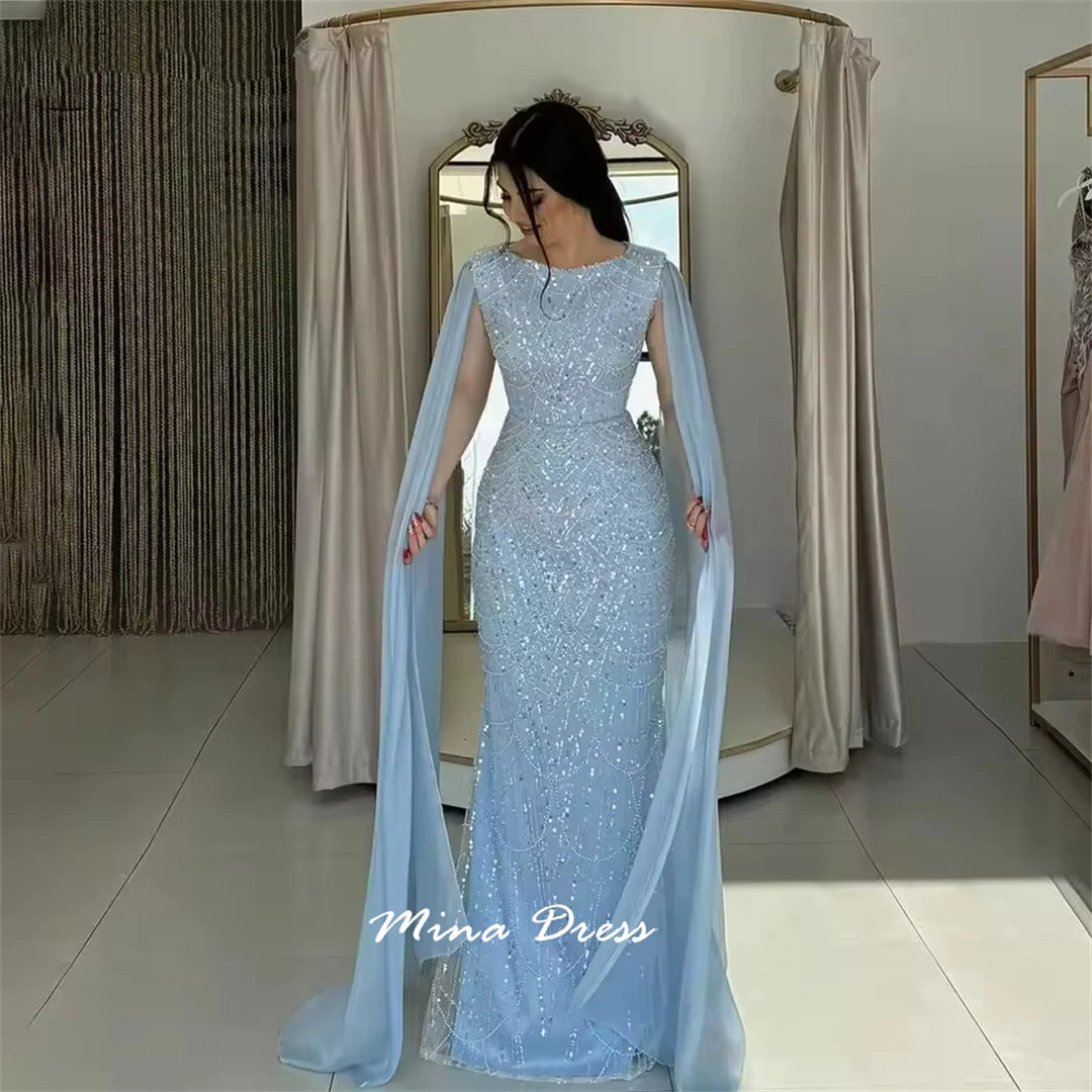 Mina Beaded Sequin Evening Gown – Bespoke Formal Dress