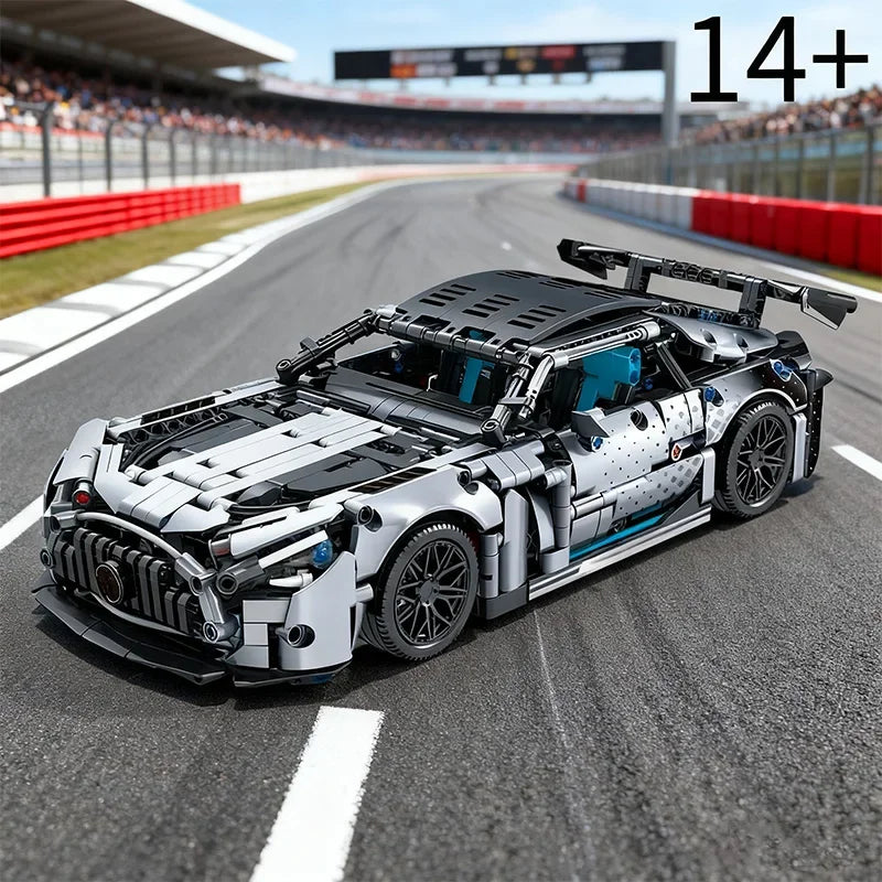 High Quality 1300+Pcs Sports Car Building Blocks 1:14 Model DIY Car Toy Assembly Model Ornament Birthday Christmas Gift for Boys