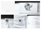 Men's Slim-Fit Cotton Jeans – Crisp White