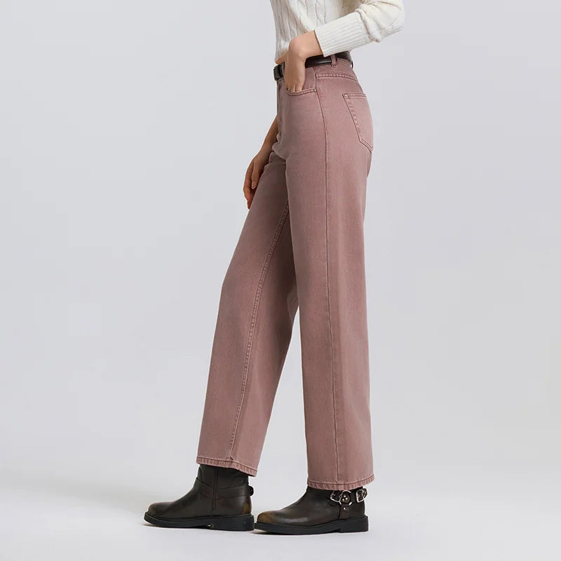 Semir Jeans Women Vintage Long Trousers 2025 New Spring Wide-leg Trousers Comfortable Soft Versatile Trousers