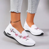 Women's Breathable Mesh Flat Sneakers — Lightweight Slip-On Casual Shoes