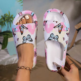 Leopard Print Cloud Slides – Soft Thick-Sole Summer Beach Sandals