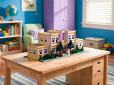 Springfield Elementary School House Modular Buildings Blocks City Apartment Architecture Brick Model Kit Adult DIY Gift 3500PCS