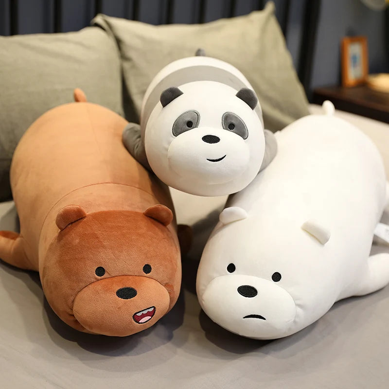 We Bare Bears Plush Trio – Grizzly, Panda & Ice Bear