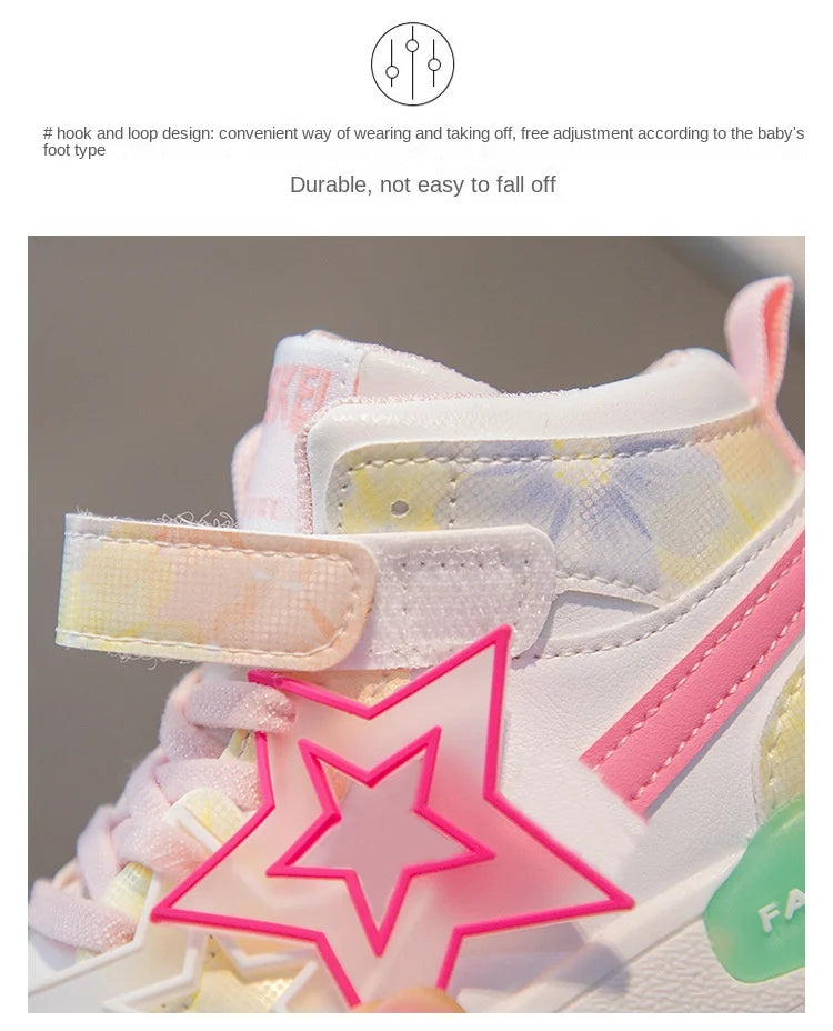 Classic Kids' Leather Fashion Sneakers