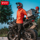Men's Waterproof Motorcycle Rain Suit – Reflective Split Jacket & Pants