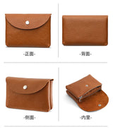 Custom Letters Fashion Women Short Wallet Genuine Leather Double Wallet Small Coin Purse Mini Credit Card Holder Key Storage Bag
